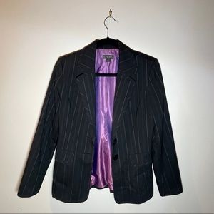 Black Striped Blazer